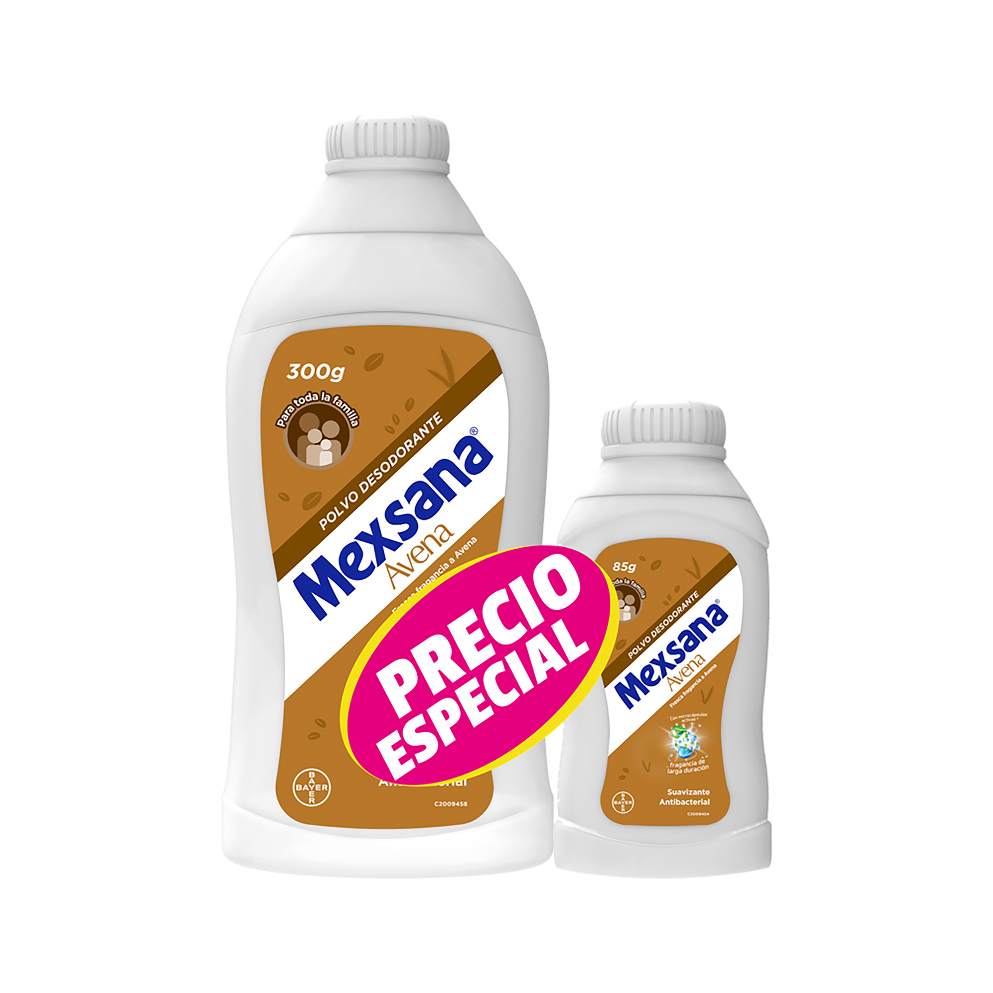 7702123012917_1 MEXSANA® AVENA POLVO suavidad y protección para pies, 300g.+85g - Imagen 1